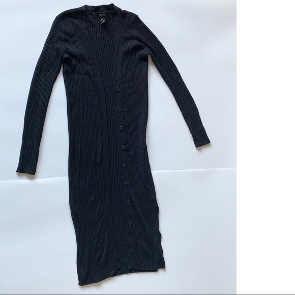 Forever 21 Sweaters - S Long Black Cotton Cardigan Sweater Forever 21 Sweaters - S Long Black Cotton Cardigan Sweater